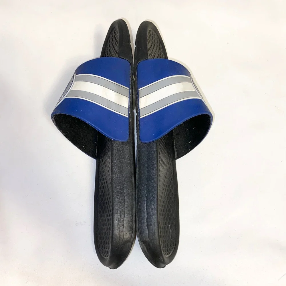 Indianapolis Colts NFL Logo Slide Sandals Flip Flops M 9-10 Blue‎ Black